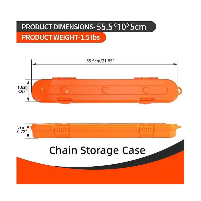 Chainsaw Chain Storage Case,chainsaw Chain Organizer Box for 10inch 16inch 18inch 20inch Chainsaw (