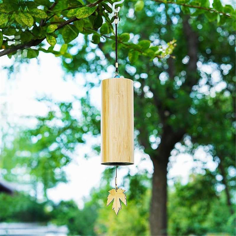 Chakra Chime Bamboo Meditation Chimes for Outdoors Wind Chime Sound Instruments Chimes Set C Chord D