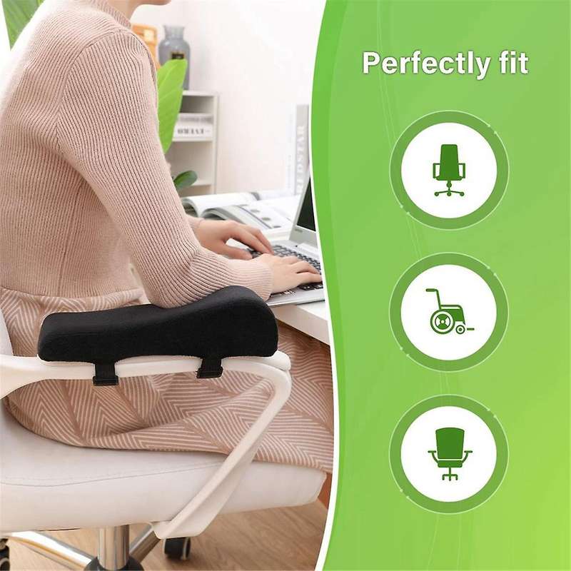 Chair Ergonomic Armrest Cushions Pressure Relief with Memory Foam Armrest Pads 2-piece Set Of Chair