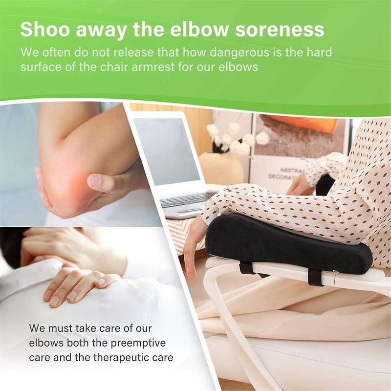 Chair Ergonomic Armrest Cushions Pressure Relief with Memory Foam Armrest Pads 2-piece Set Of Chair