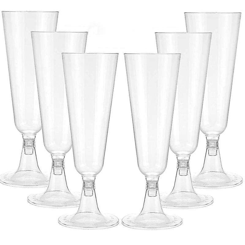 Champagne , Clear Plastic Champagne Glasses, 120 Pcs Champagne Glasses, Disposable Toasting Glasses