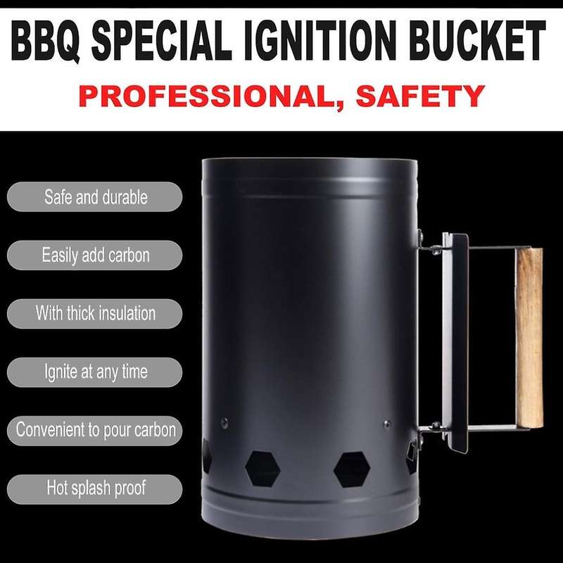 Charcoal Ignition Barrel Carbon Grill Igniter Outdoor Barbecue Tool Bamboo Charcoal Ignition Barrel