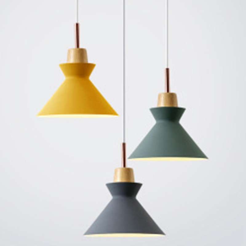 Chandelier Modern Minimalist Dining Room Aisle Light Wrought Iron Bedside Macarons Chandelier(White)