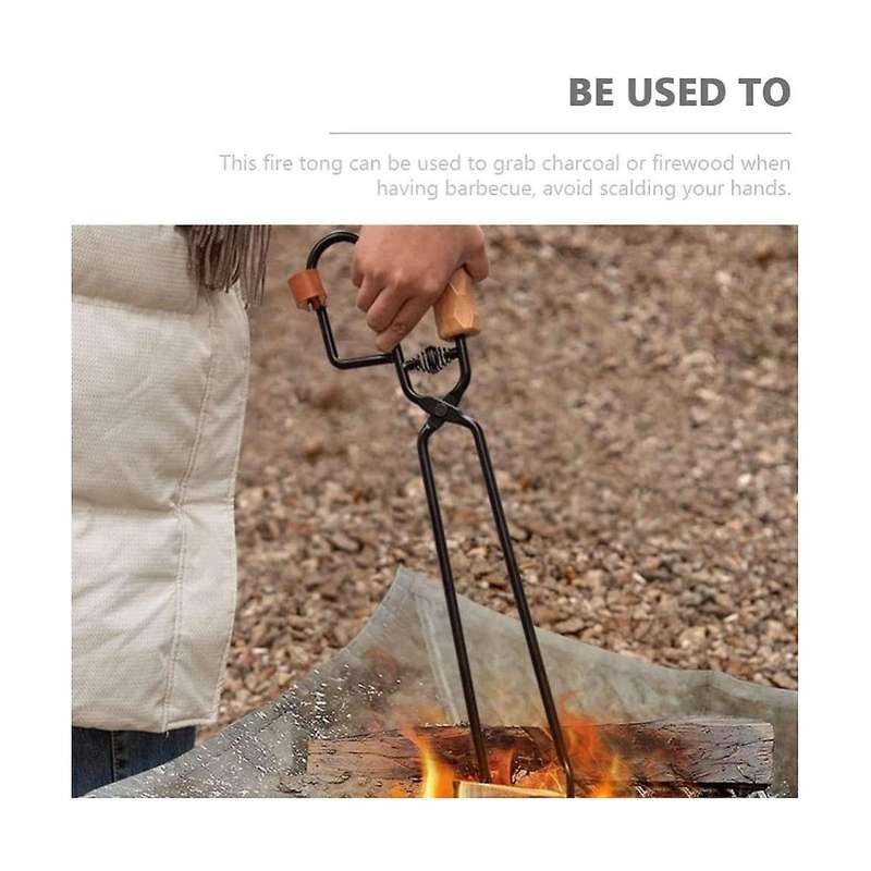 Charcoal Scissors Barbecue Tongs Kitchen Cooking Tool Long Heavy Duty Grilling Tongs for Fireplace