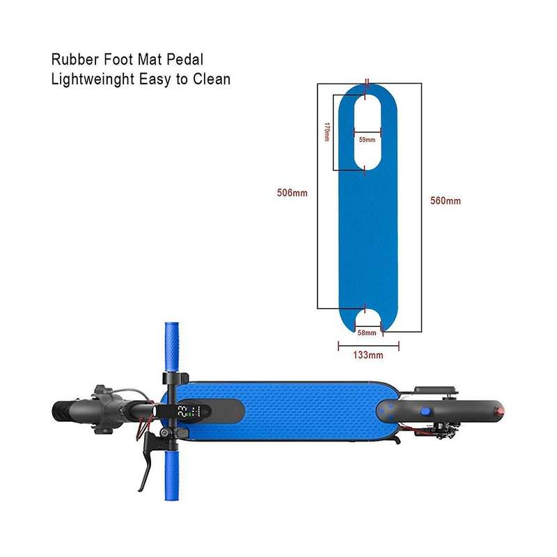Charging Port Rubber Dust Plug for M365 1s Electric Scooter Pedal Silicone Foot Mat with Grip Covers