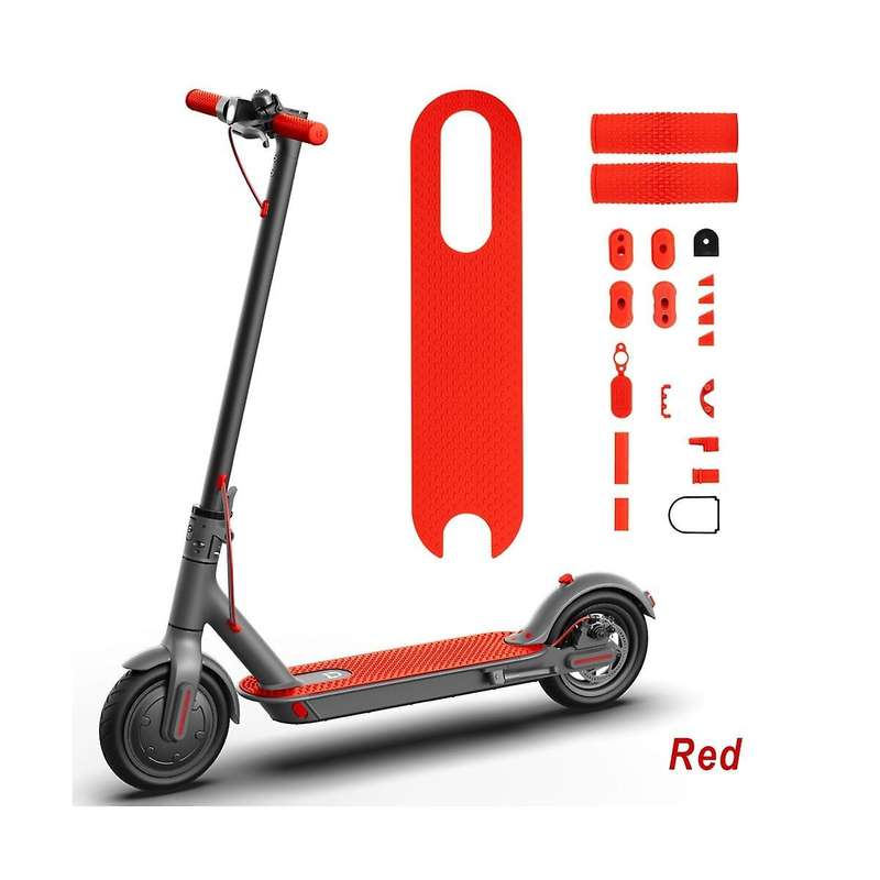 Charging Port Rubber Dust Plug for M365 1s Electric Scooter Pedal Silicone Foot Mat with Grip Covers