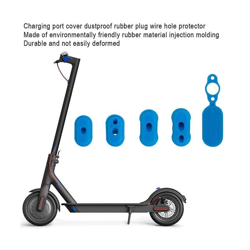 Charging Port Rubber Dust Plug for M365 1s Electric Scooter Pedal Silicone Foot Mat with Grip Covers