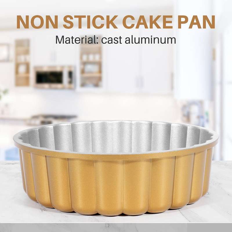 Charlotte Cake Pan,Charlotte Cake Pan Pan , 10 Inch Cake Pan for Baking Fluted Cake Pan Mold
