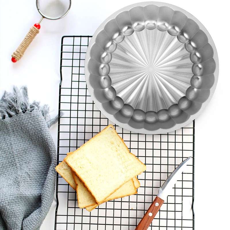 Charlotte Cake Pan,Charlotte Cake Pan Pan , 10 Inch Cake Pan for Baking Fluted Cake Pan Mold