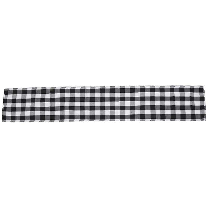 Checkered Tablecloth Cotton Black and White Plaid Fashion Design, Suitable for Family Dinner Christ