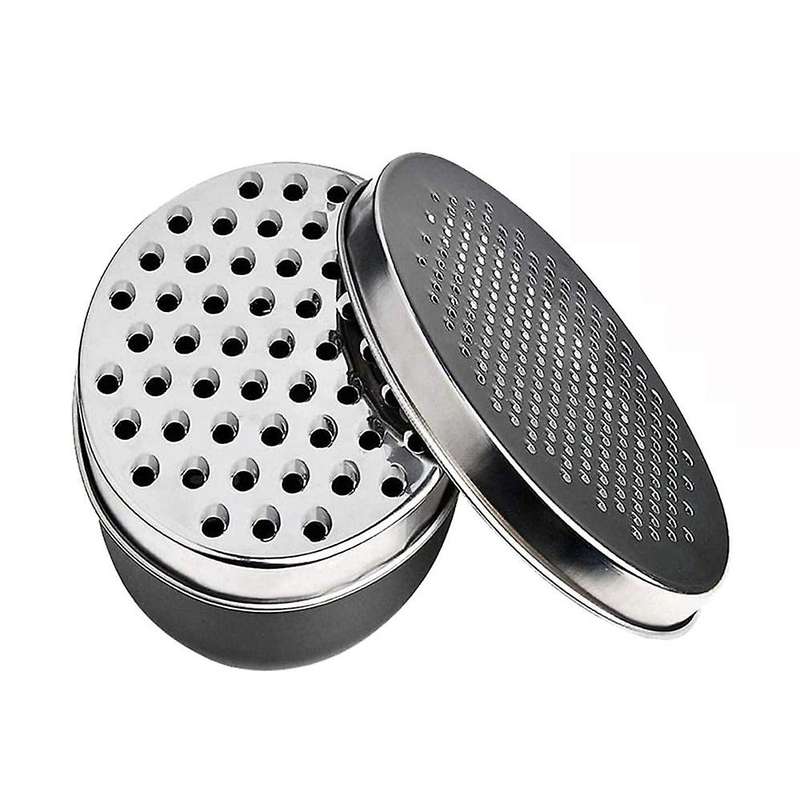 Cheese Grater with Container, for Kitchen with 2 Sizes, Vegetable Grinder, Ginger Shredder, Chocola