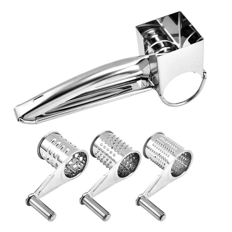 Cheese Shredder, Manual Cheese Grinder Drum Grater Cheese Drum Grater for Nuts Manual Rotary Cheese