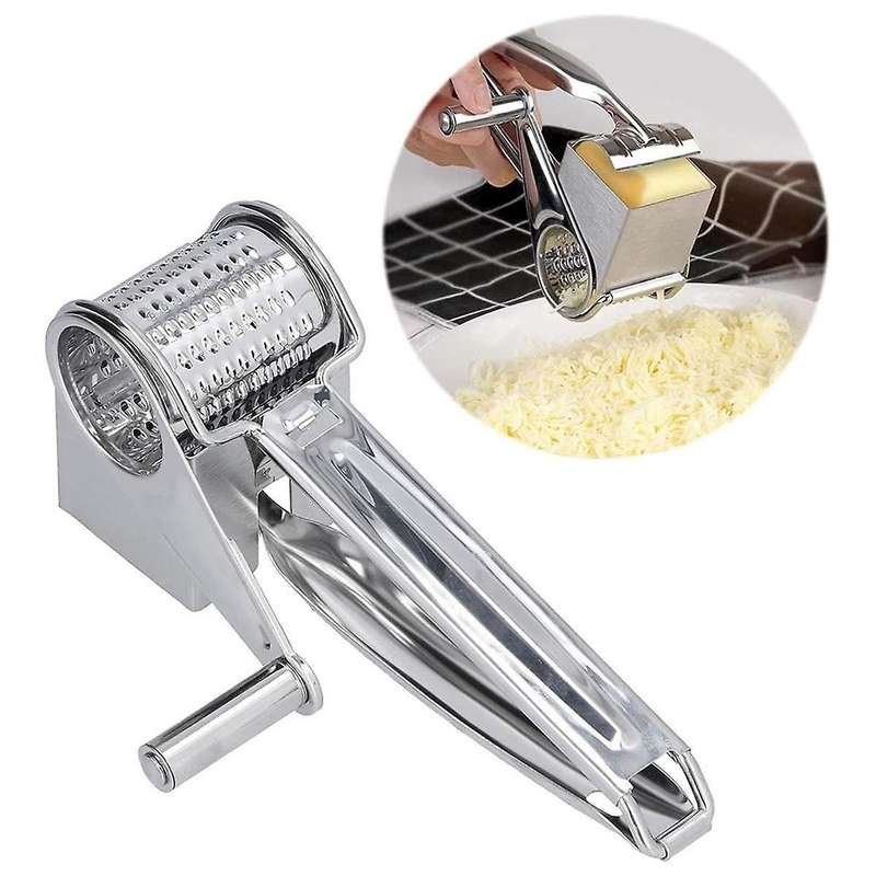 Cheese Shredder, Manual Cheese Grinder Drum Grater Cheese Drum Grater for Nuts Manual Rotary Cheese