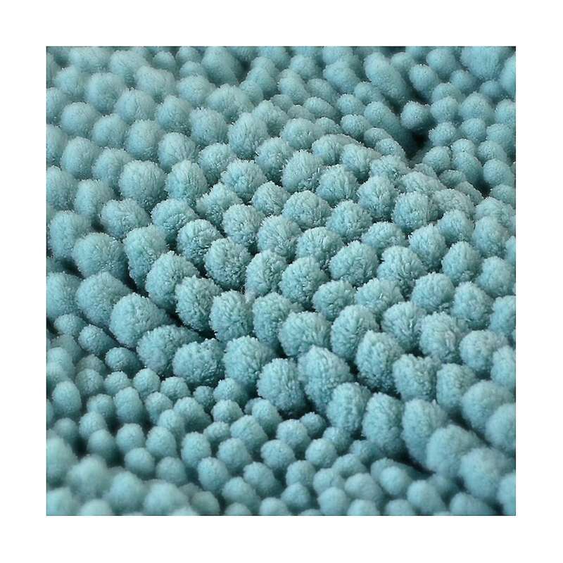 Chenille Striped Bathroom Carpet Anti--soft Plush Bathroom Mat Is Suitable for Bathroom Floor 43x12