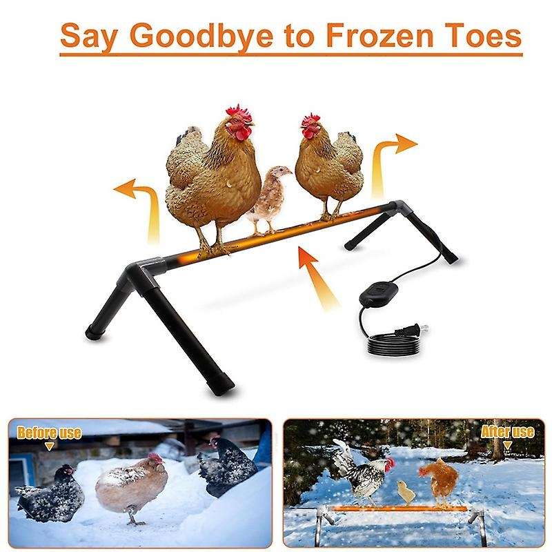 Chicken Heater Perch Heated Chick Perches Coop Heaters Stand Adjustable Constant Temperature Brooder