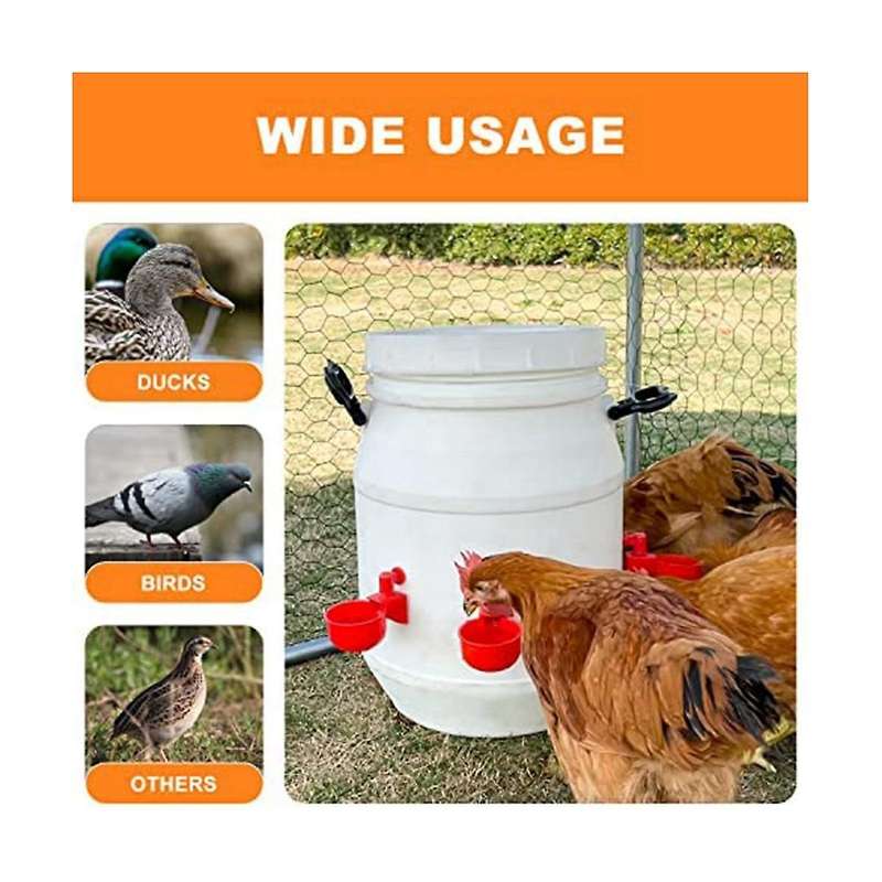 Chicken Water Cups Automatic Chicken Water Feeder,chicken Water Bowls,poultry Water Kit for Ducks,b