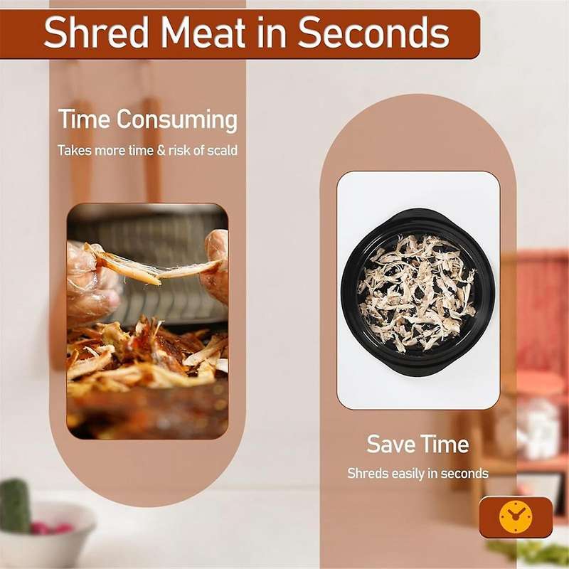 Chicken Shredder Tool Twist, Meat Shredder with Handles and Non-skid Base, Chicken Shredder Breast S