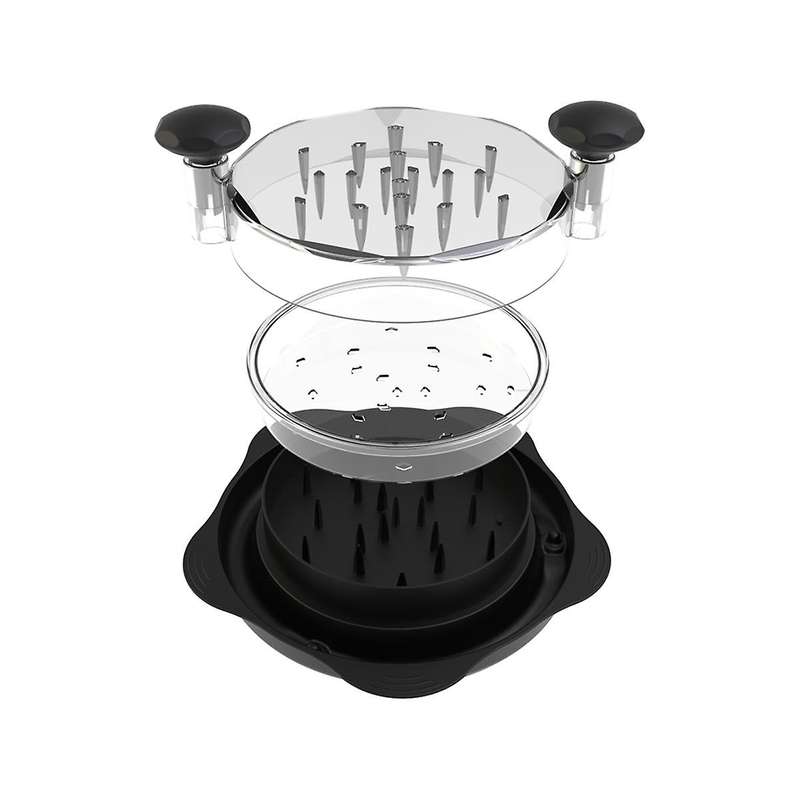 Chicken Shredder Tool Twist,meat Shredder Machine, Chicken Breast Shredder with Plate, Handles And