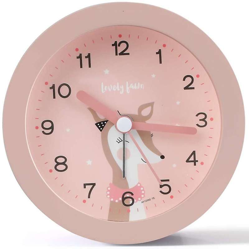 Children's Alarm Clock, No Ticking, Cute Children's Alarm Clock, Night Alarm Clock, Children's Alarm