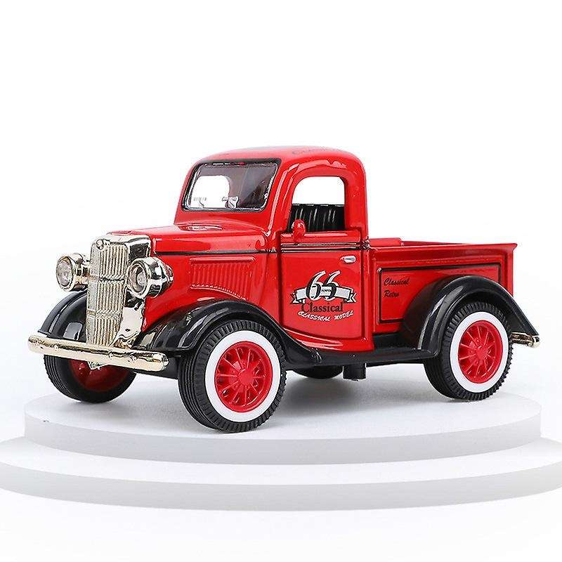 Children'S Q Version Of Alloy Toys 1:36 Alloy Pull Back Car Toys Car Model Retro Car Classic Car wit