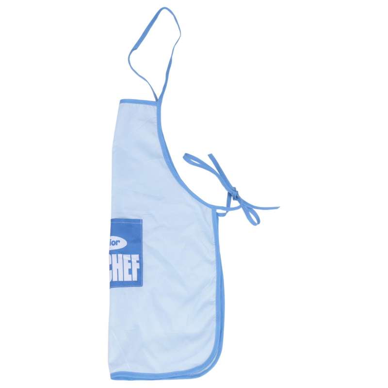 Childs Kids Chef Hat Apron Cooking Baking Boy Girl Chefs Junior Gift (Blue)