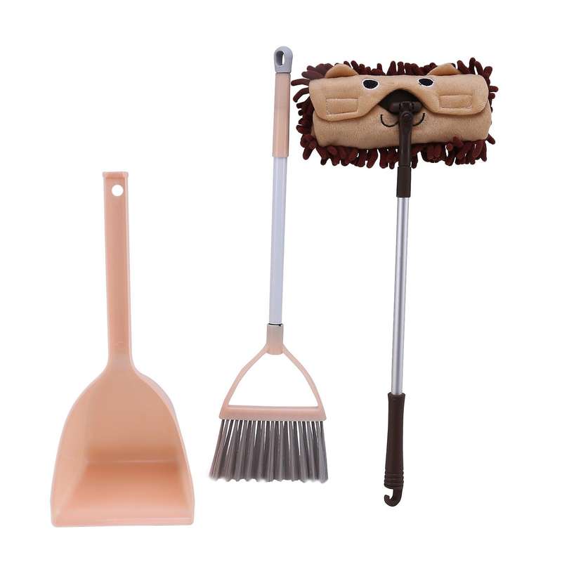 Children's cleaning kit set of 3, children's housekeeping cleaning kit cartoon children's toys clea