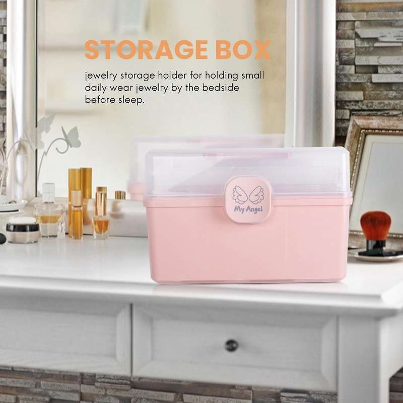 Children's Hair Accessories Storage Box Girl Rubber Band Headdress Desktop Finishing Dressing Jewel