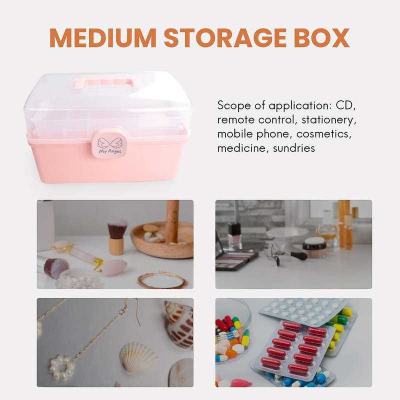 Children's Hair Accessories Storage Box Girl Rubber Band Headdress Desktop Finishing Dressing Jewel