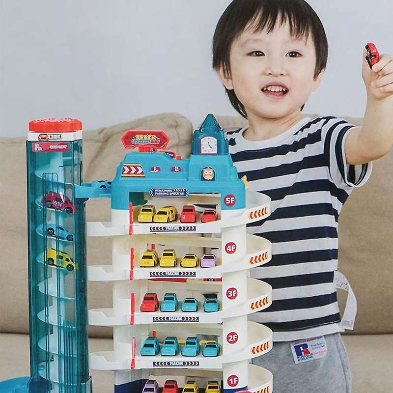 Children's Toy Parking Lot Car Breakthrough Light Music Boy Educational Gift 1