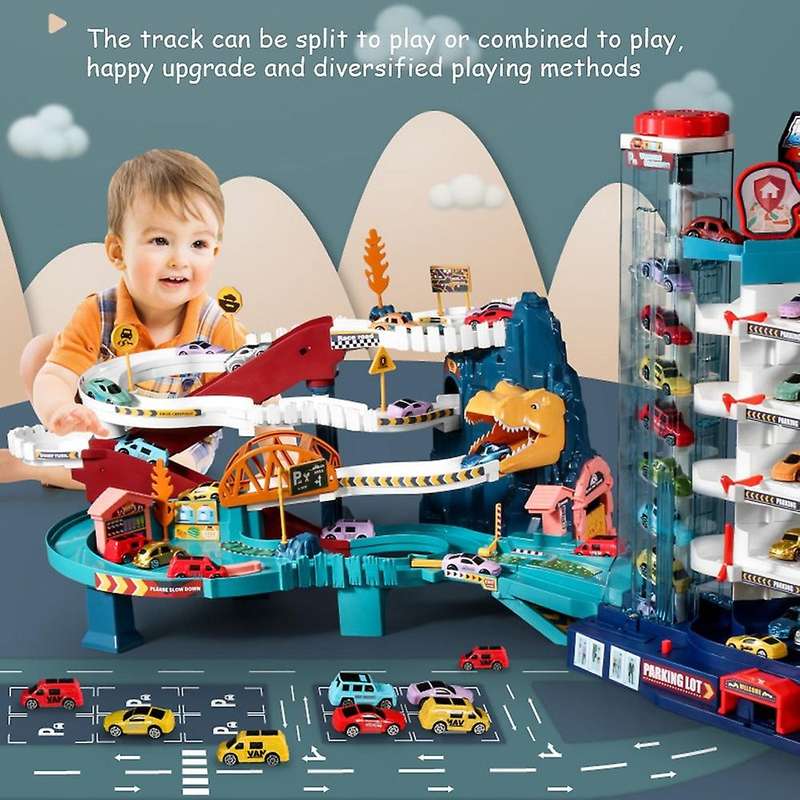 Children's Toy Parking Lot Car Breakthrough Light Music Boy Educational Gift 1