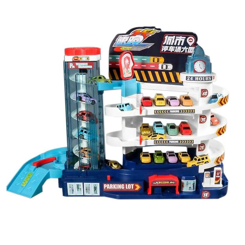 Children's Toy Parking Lot Car Breakthrough Light Music Boy Educational Gift 1