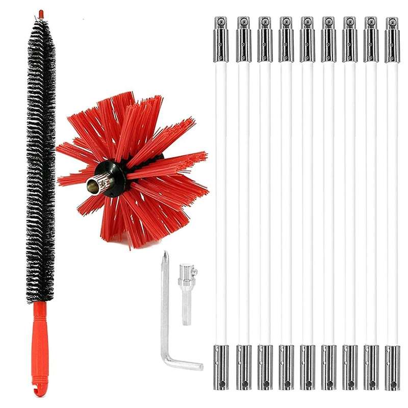 Chimney Cleaning Brush Fireplace Chimney Brushes Fireplace Drier Vent Lint Sweeping Tools