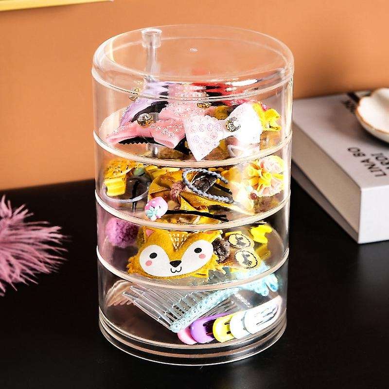 Children's Hair Accessories Storage Box, Hairpin Head Rope Jewelry, Rubber Band Storage Box, Transp