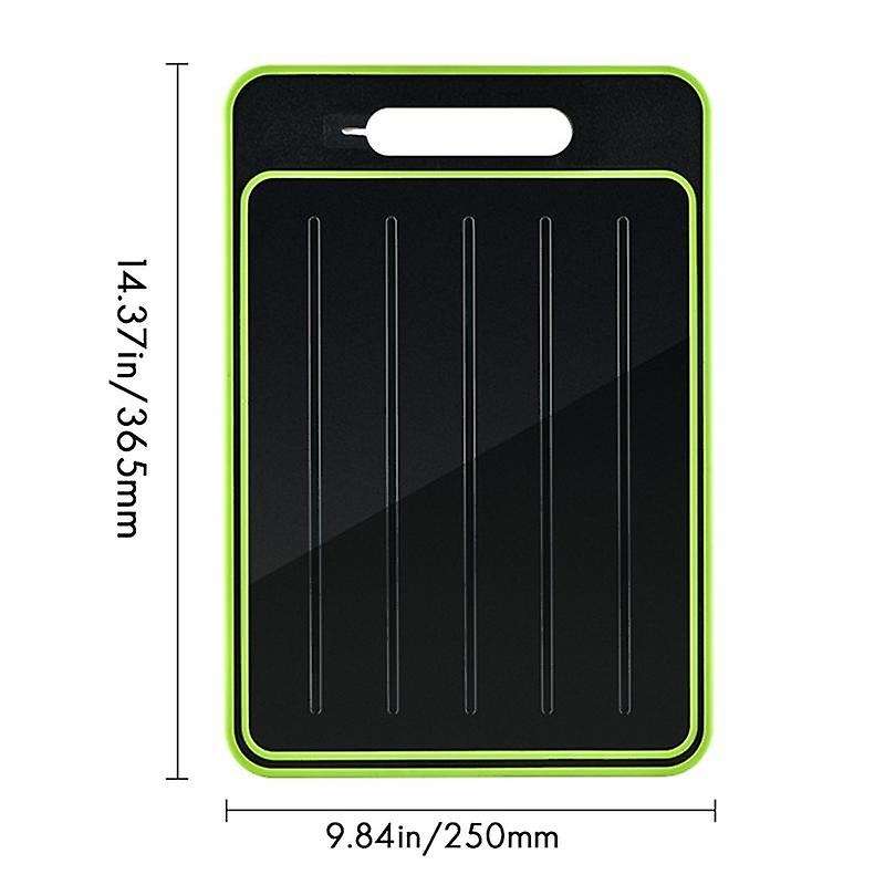 Chopping Board with Defrosting Function - Twin Pack - 3x Faster -with Integrated Knife Sharpener An