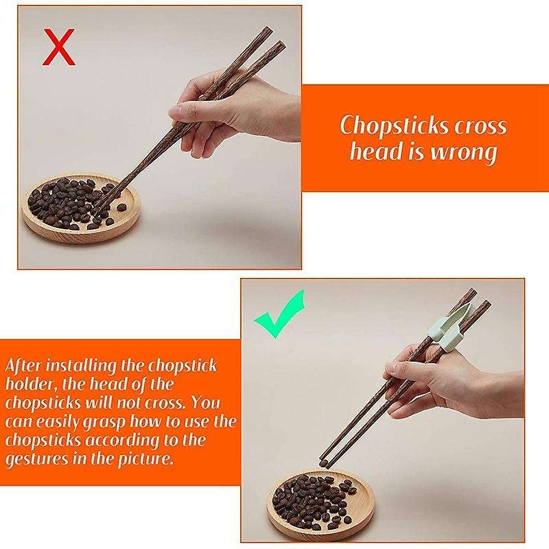 Chopstick Assistant, Suitable for Beginners to Train Chopsticks. Reusable Non-Slip Chopsticks 3 Pair