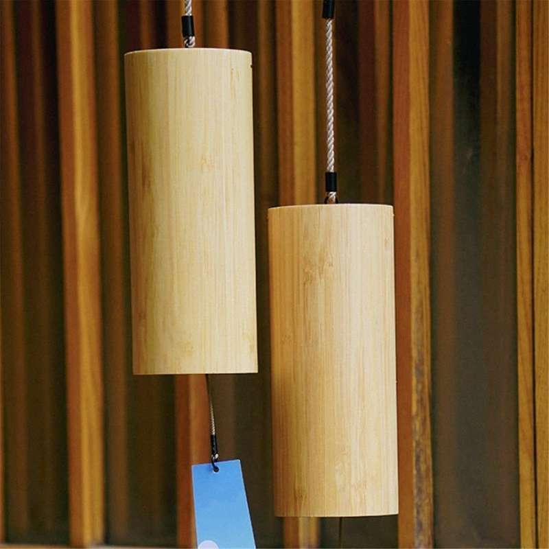 Chord Autumn Style Bamboo 8-tone Chord Wind Chimes Natural Bamboo Wind Chimes Outdoor Garden Pavilio