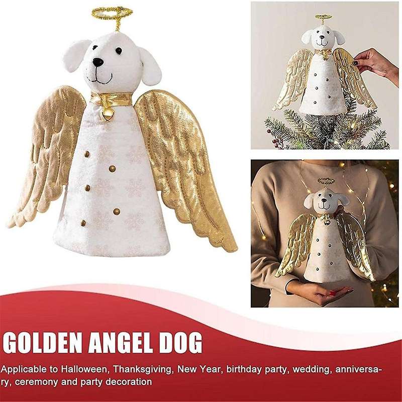 Christmas 3d Christmas Angel Dog Top Christmas Miracle Dog Artisan Top For