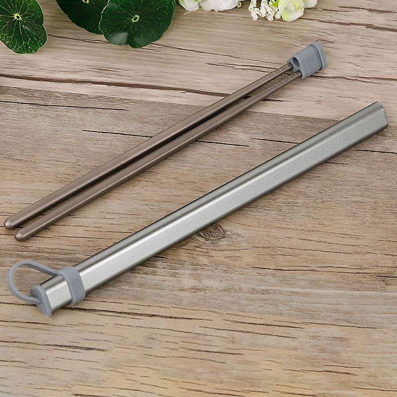 Chopsticks Storage Tubes Aluminum Alloy Box Case for Titanium Chopsticks Storage Box without Chopsti