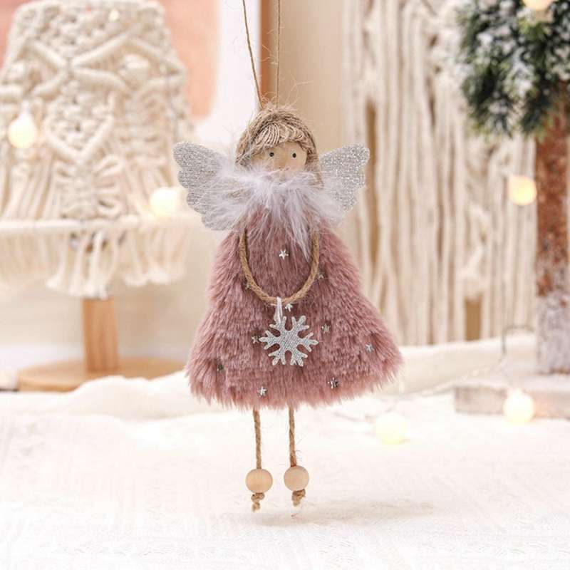 Christmas Angel Doll Pendant New Year Decor Christmas Decorations for Home Navidad