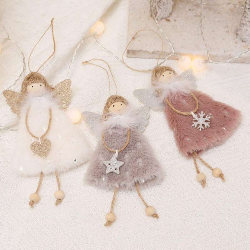 Christmas Angel Doll Pendant New Year Decor Christmas Decorations for Home Navidad