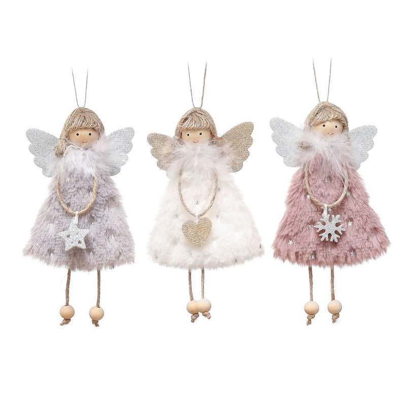 Christmas Angel Doll Pendant New Year Decor Christmas Decorations for Home Navidad