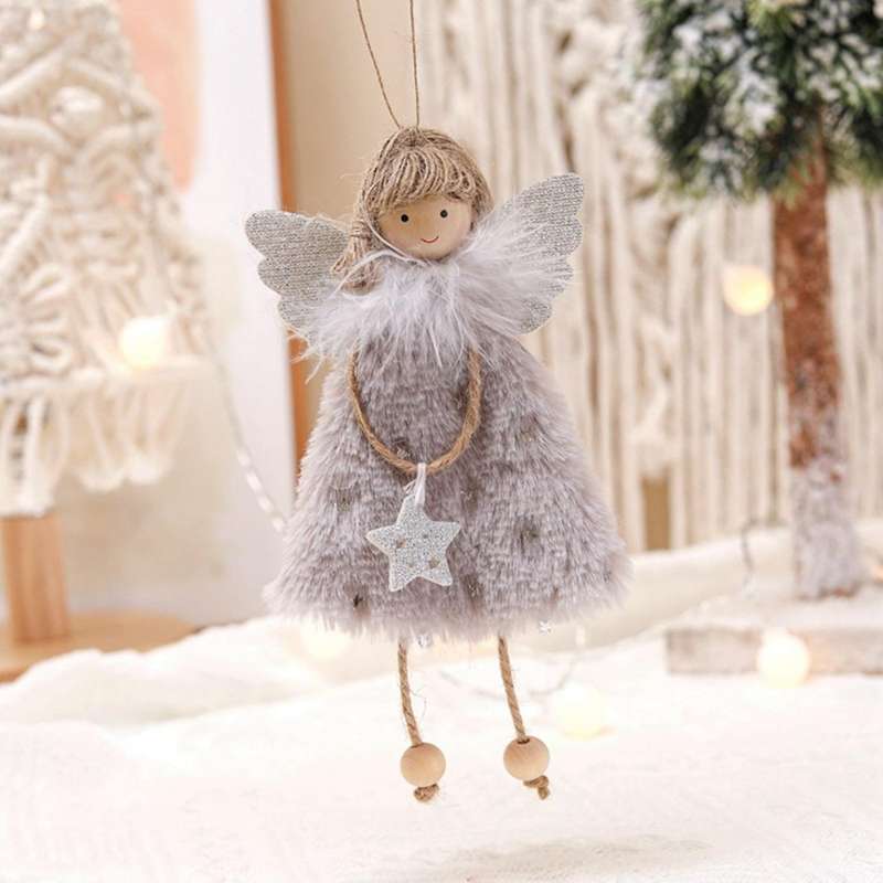 Christmas Angel Doll Pendant New Year Decor Christmas Decorations for Home Navidad