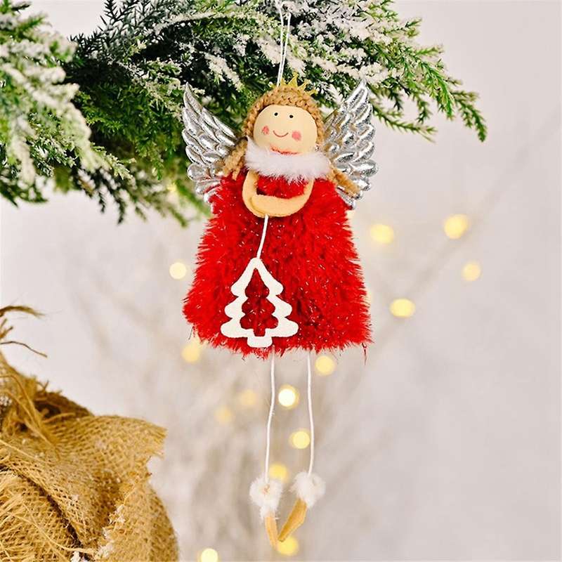 Christmas Decor Angel Doll Pendant Tree Hanging Ornaments,Christmas Doll Hanging Angel-Decor for Tre
