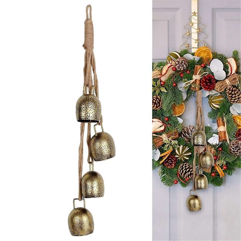 Christmas Cow Bells, Bell , Rustic Metal Bells Christmas Tree Hanging