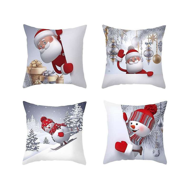 Christmas Cushion Cover Decorations for Home Christmas Ornaments Xmas Navidad Gifts Happy New Year
