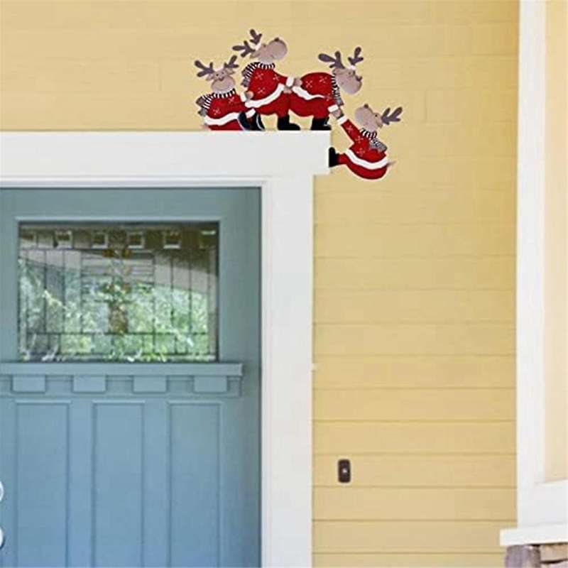 Christmas Decor, Rooting , , Door Frame Decor, Made of Wood, for Party Ornament, Christmas Decor