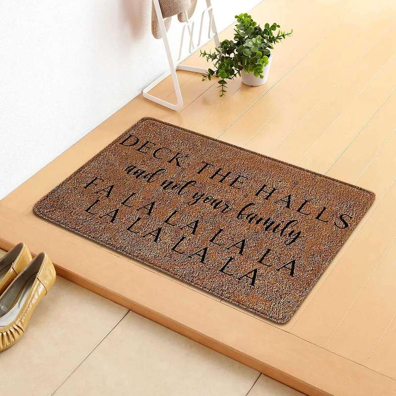 Christmas Door Mat Welcome Decor Non- Door Mats Kitchen Foot Mat Bedroom Living Room Christmas Prin