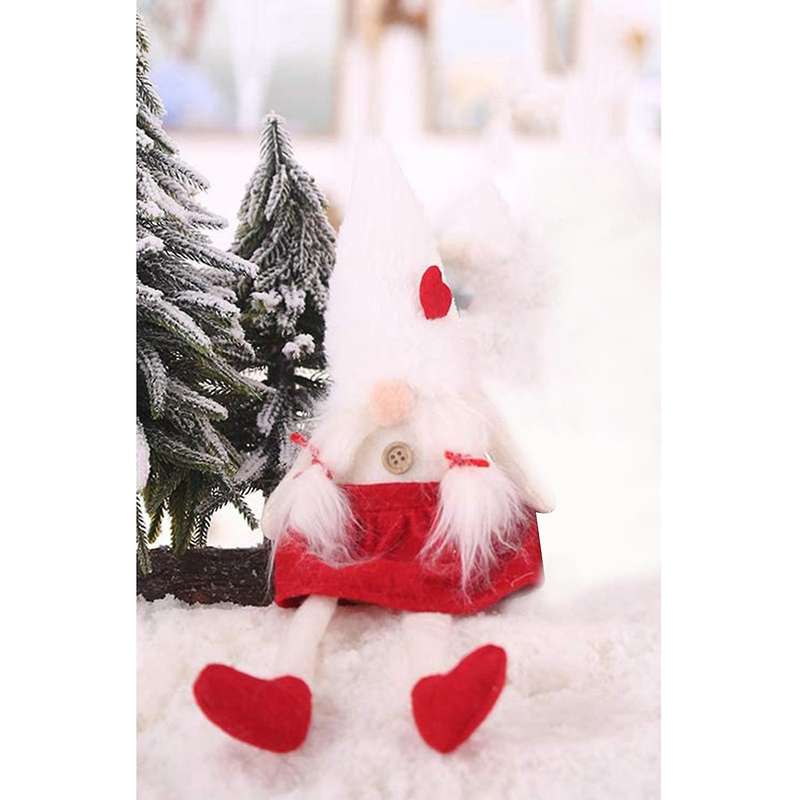 Christmas Faceless Doll Ornament Cute Cartoon Long Legs Old Men Dolls Xmas Decoration