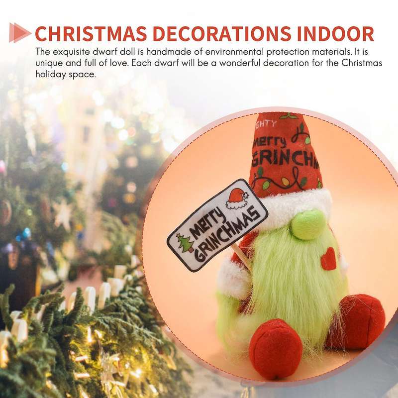 Christmas Gnome Faceless Doll Swedish Tomte Nisse for Xmas Party Table Decor