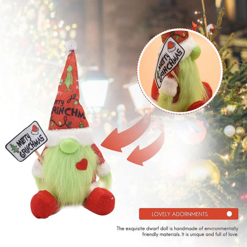 Christmas Gnome Faceless Doll Swedish Tomte Nisse for Xmas Party Table Decor